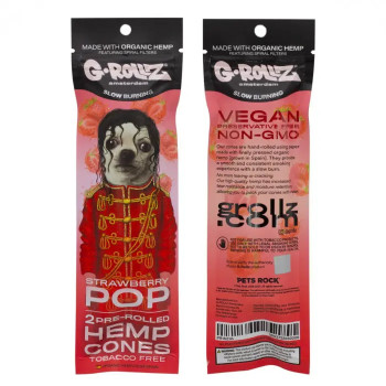 Бумага для самокруток G-ROLLZ - 2x Strawberry Flavored Pre-Rolled Hemp Cones