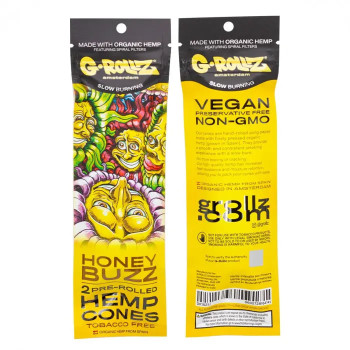 Бумага для самокруток G-ROLLZ - 2x Honey Flavored Pre-Rolled Hemp Cones