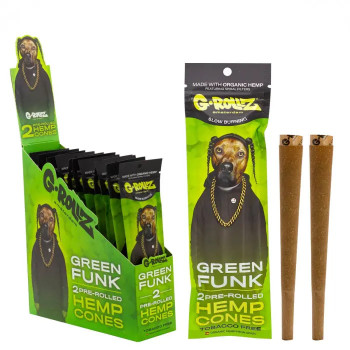 Бумага для самокруток G-ROLLZ - 2x Grape Flavored Pre-Rolled Hemp Cones - фото №1 Аромадым