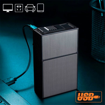Портсигар с USB зажигалкой под пачку “XIPIE XP-003”
