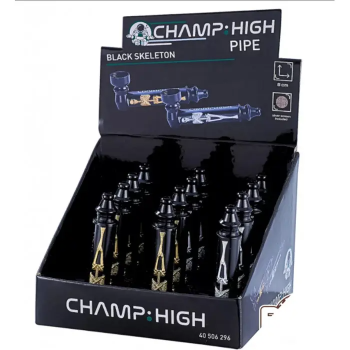 Чёрная трубка CHAMP HIGH BLACK SKELETON PIPE DL12