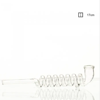 Трубка стеклянная Kawum Spiral- L:17cm - фото №1 Аромадым
