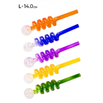 Трубка скляна MISTIQ L:14 см - фото №1 Аромадим