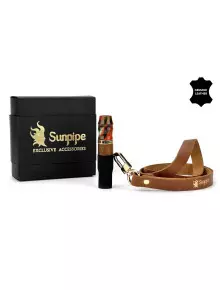 Персональний мундштук Sunpipe Premium Leather Brown - фото №1 Аромадим