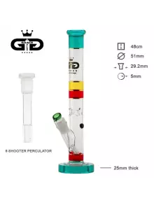 Бонг стеклянный GRACE GLASS PERCOLATOR BEAKER Black - фото №1 Аромадым