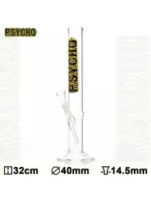 Бонг склянний Glass Psycho Bouncer - H:32 - Ø:40mm- Socket:14.5mm - фото №1 Аромадым