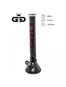Бонг скляний Grace Glass Satinated series The Red Beaker H:49 Ø:51mm SG:18.8mm - фото №1 Аромадым