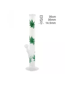 Бонг скляний Greenline H;35 cm-Ø:35mm SG:18.8mm - фото №1 Аромадым