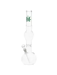 Бонг скляний Leaf Green Line H:39cm - Ø:40mm SG:14,5m - фото №1 Аромадым