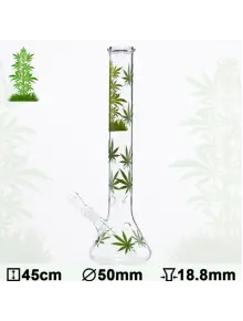 Бонг скляний HANGOVER Multi Leaf H:26cm- D:32mm - фото №1 Аромадим