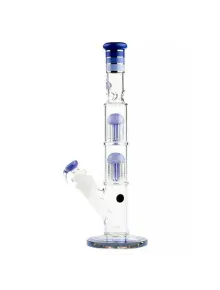 Бонг стеклянный Grace Glass Big Cane Blue H:41- Ø:29.5mm - SG:18.8mm - TH:5mm - фото №1 Аромадым