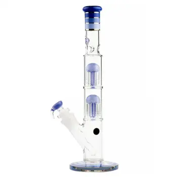 Бонг стеклянный Grace Glass Big Cane Blue H:41- Ø:29.5mm - SG:18.8mm - TH:5mm - фото №1 Аромадым