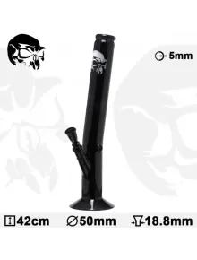 Бонг стеклянный Black Art | Glass Bong - H:42cm - D:50mm - Socket:18.8 - фото №1 Аромадым