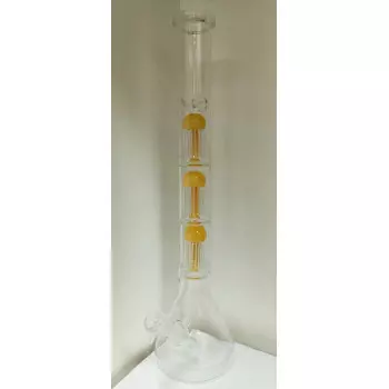 Стеклянный бонг Triple Arms High Beaker - фото №1 Аромадым