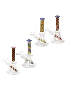 Бонг скляний Amsterdam Limited Edition Mixed Bubbler H:16 SG:14,5 d:25mm - фото №1 Аромадим