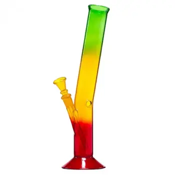Бонг стеклянный Rasta Hangover H:33cm SG:14.5mm - фото №1 Аромадым