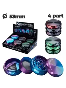 Гріндер алюмінієвий C. HIGH COLOR DUO D:53 MM ALU GRINDER - фото №1 Аромадим