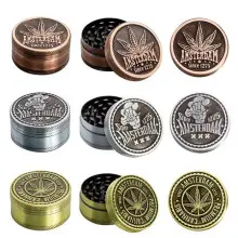Гріндер металевий Amsterdam Green| 3-part Zinc Grinder 50 mm