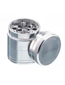 Гриндер металлический Amsterdam - 4part- Ø:30mm-Silver - фото №1 Аромадым