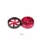 Гриндер металевий DOPE BRONS з віконцем на 4 секції Red - D: 62 mm - фото №2 Аромадим