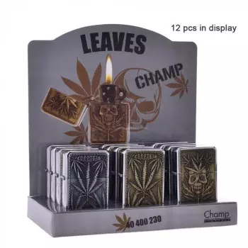 Запальничка Champ | Zippo with Leaf logo's - фото №1 Аромадим