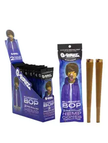 Бумага для самокруток G-Rollz | 2x Blueberry Flavored Pre-Rolled Hemp Cones - фото №1 Аромадим