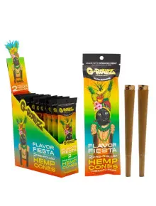 Бумага для самокруток G-ROLLZ - 2x Multifruit Flavored Pre-Rolled Hemp Cones - фото №1 Аромадим