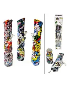Бонг Silicone/Glass Graffiti - фото №1 Аромадим