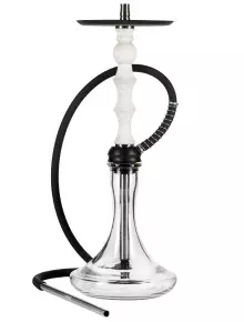 Кальян Aroma Hookah Lima White (Блюдце черное) - фото №1 Аромадым