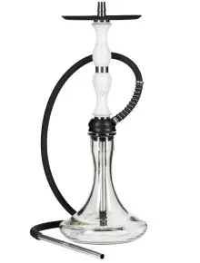 Кальян Aroma Hookah Oscar White (Блюдце черное) - фото №1 Аромадым