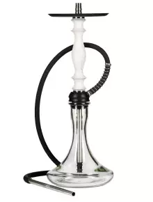 Кальян Aroma Hookah Tango White (Блюдце черное) - фото №1 Аромадым