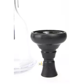 Кальян Kaya ELOX 30CМ Clear Alum Plug Black 2S