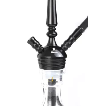 Кальян Kaya ELOX 30CМ Clear Alum Plug Black 2S