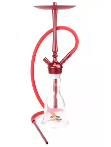 Кальян Kaya ELOX 30CМ Clear Alum Plug Red 2S - фото №1 Аромадым