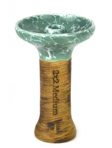 Чаша для кальяну 2x2Hookah Medium Turquise Dark - фото №1 Аромадим