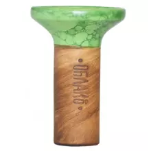 Чаша для кальяну Облако Flow Black on Light Green-green Marble
