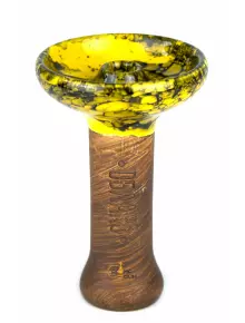 Чаша Хмара Phunnel M Glaze top Жовтий ч.мармур - фото №1 Аромадим