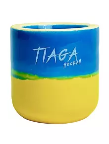 Чаша для кальяна Tiaga Жовто - Блакитна - фото №1 Аромадым
