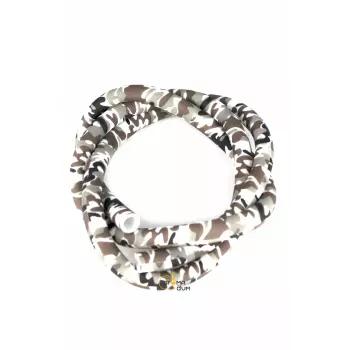 Шланг силиконовый для кальяна Камуфляж Silver - фото №1 Аромадым