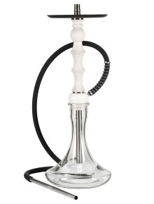 Кальян Aroma Hookah Lima White (Основа біла, блюдце чорне) - фото №1 Аромадим