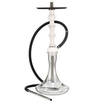 Кальян Aroma Hookah Lima White (Основа біла, блюдце чорне) - фото №1 Аромадим