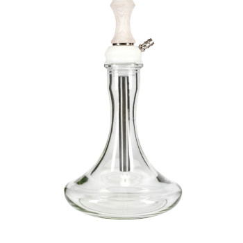 Кальян Aroma Hookah Lima White (Основа біла, блюдце чорне)