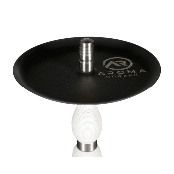 Кальян Aroma Hookah Oscar White (Блюдце чорне)