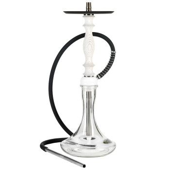 Кальян Aroma Hookah Tango White (Основа біла, блюдце чорне) - фото №1 Аромадим