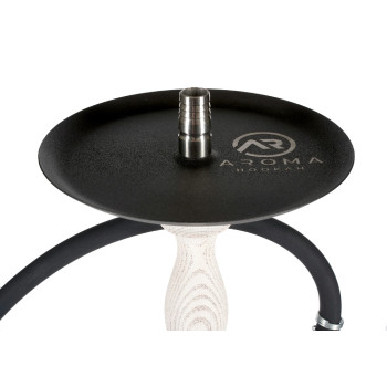 Кальян Aroma Hookah Tango White (Основа біла, блюдце чорне)