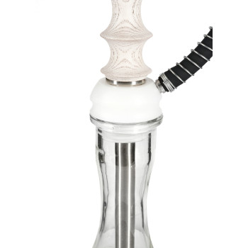 Кальян Aroma Hookah Tango White (Основа біла, блюдце чорне)