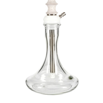 Кальян Aroma Hookah Tango White (Основа біла, блюдце чорне)