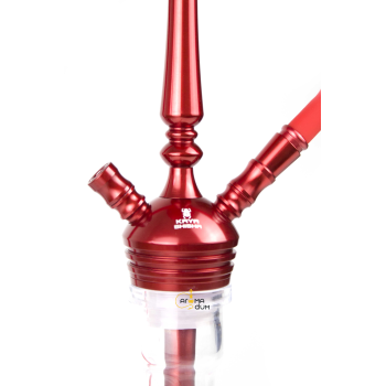 Кальян Kaya ELOX 30CМ Clear Alum Plug Red 2S