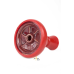 Кальян Kaya ELOX 30CМ Clear Alum Plug Red 2S - фото №6 Аромадым
