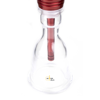 Кальян Kaya ELOX 30CМ Clear Alum Plug Red 2S